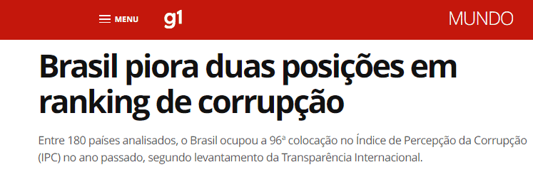 corrupção